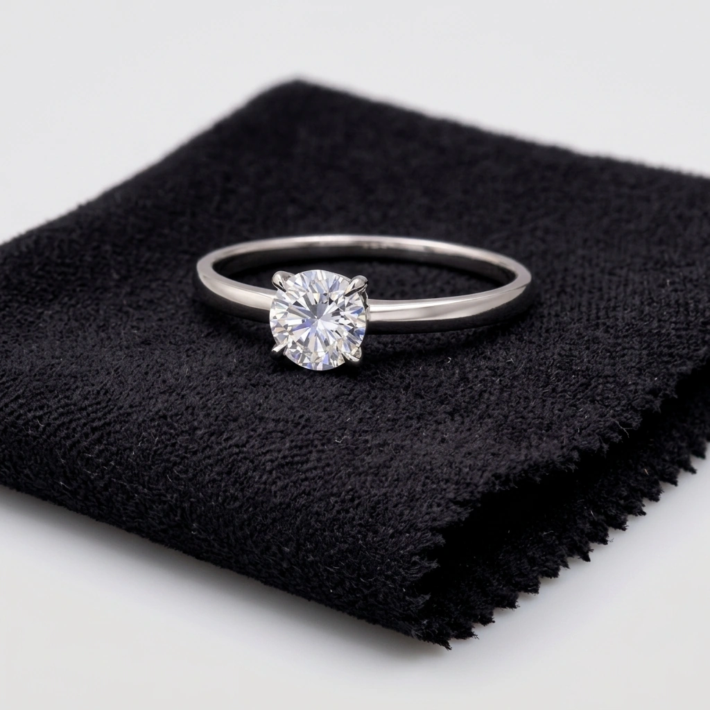 Diamond ring studio cleanup after Poliro